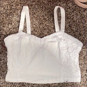 white crop top